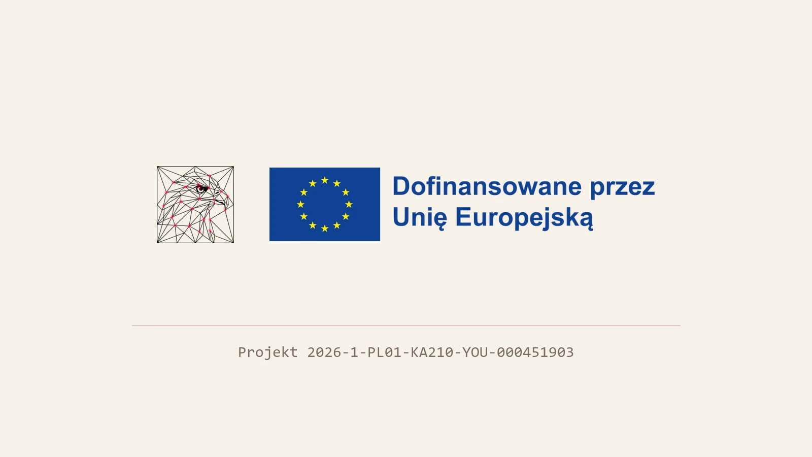 Znak Fundacji PolandAI i emblemat Unii Europejskiej z podpisem Dofinansowane przez Unię Europejską